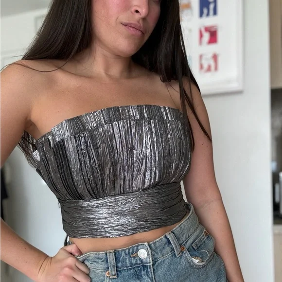 Ronny Kobo exclusive metallic tube top - Picture 2 of 6